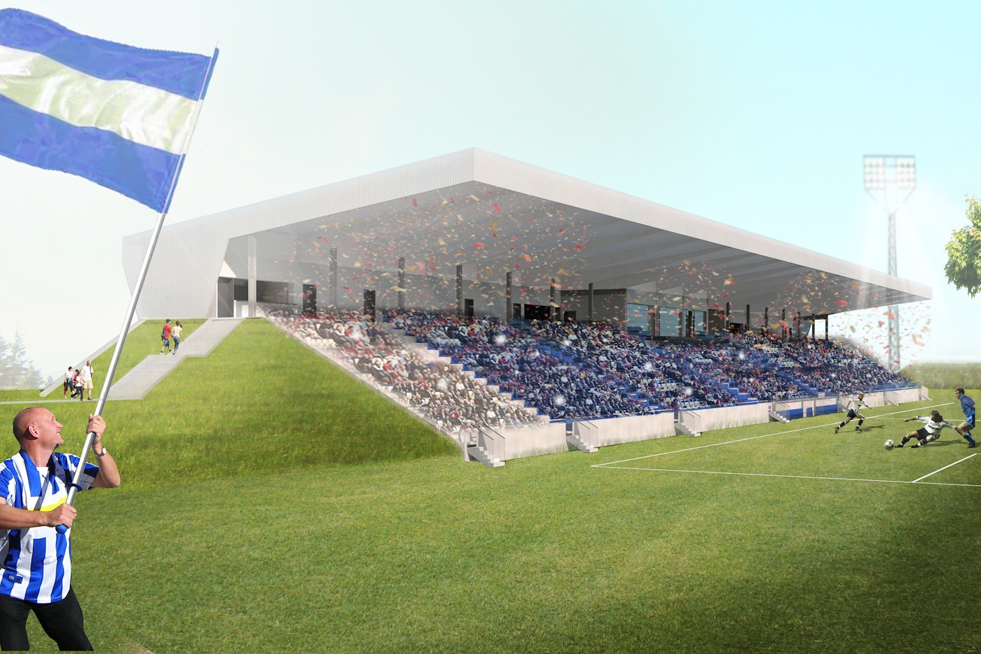 Extension of Lyngby Stadium