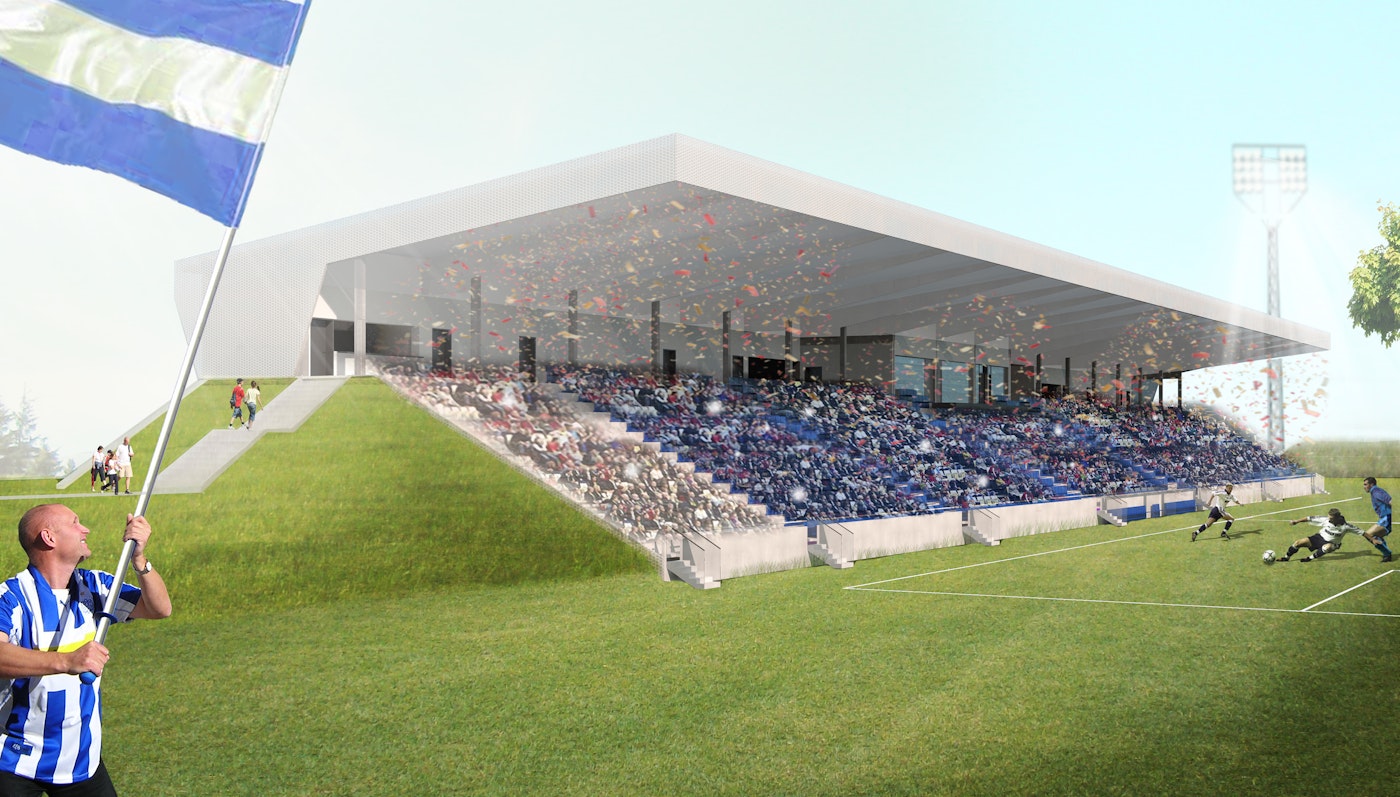 Extension of Lyngby Stadium