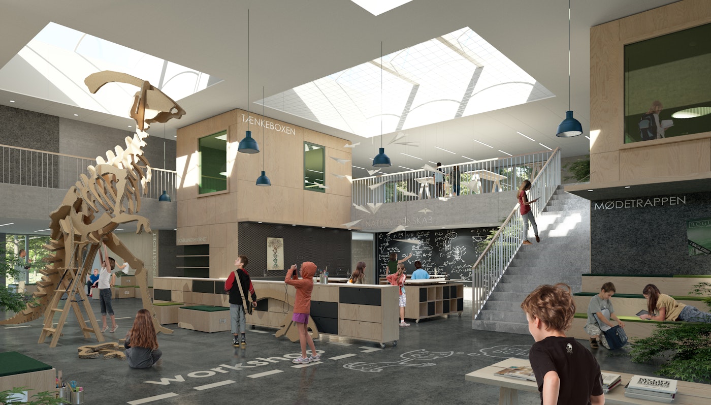 Lindbjerg School, The school in the forest